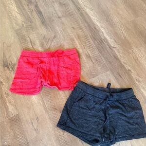 Athletic Works Red and Black Women's Athletic Shorts